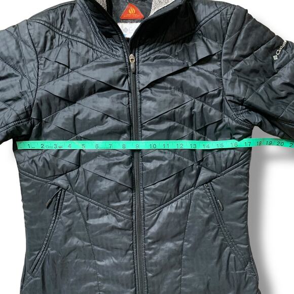 Columbia Omni Heat Winter Jacket Women’s Size Small Puffer Coat Black - Picture 8 of 8